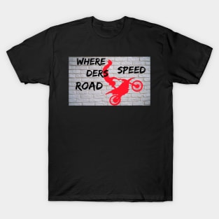 Dirt bike with wall background T-Shirt